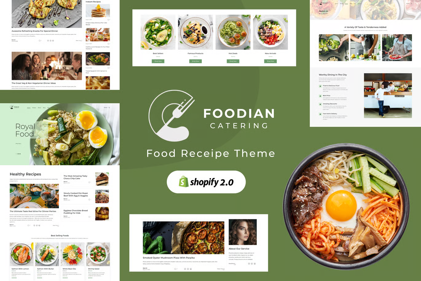 Foodian-Food Blogging/Catering Theme for Shopify | Shopify V2.0 - Shop Engineer