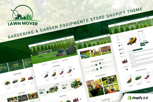 Lawn Mover- Gardening and gardening service provider theme | Shopify V2.0 - Shop Engineer